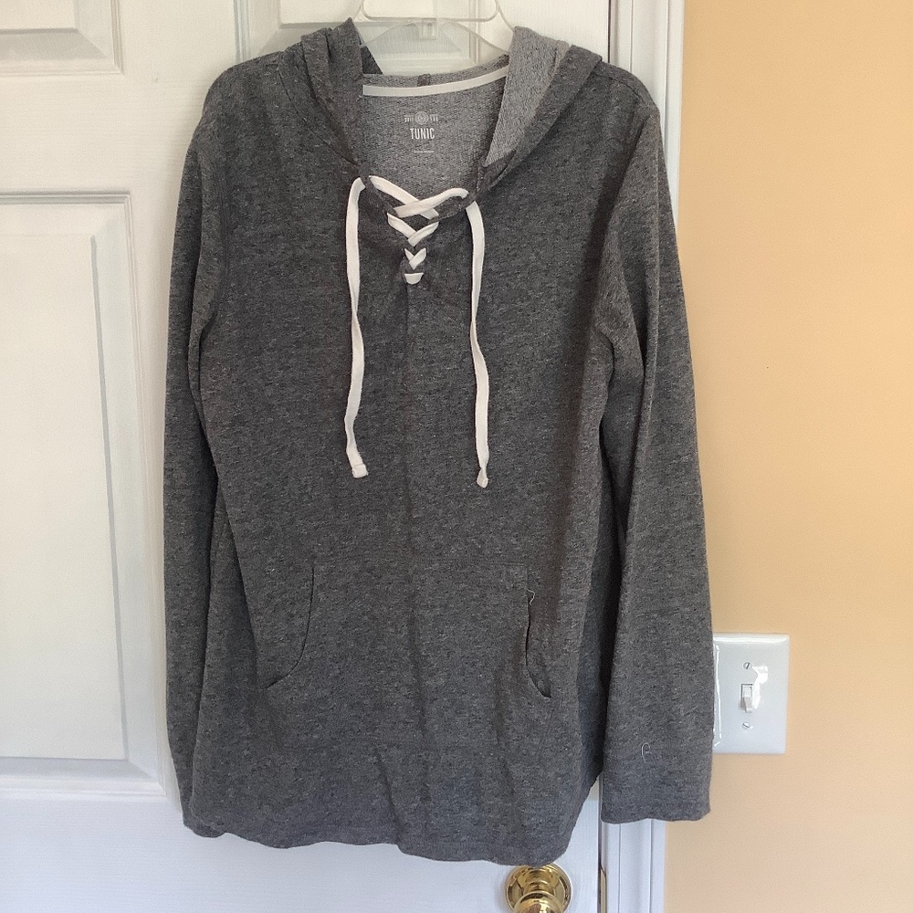 Grey Tunic with Hood